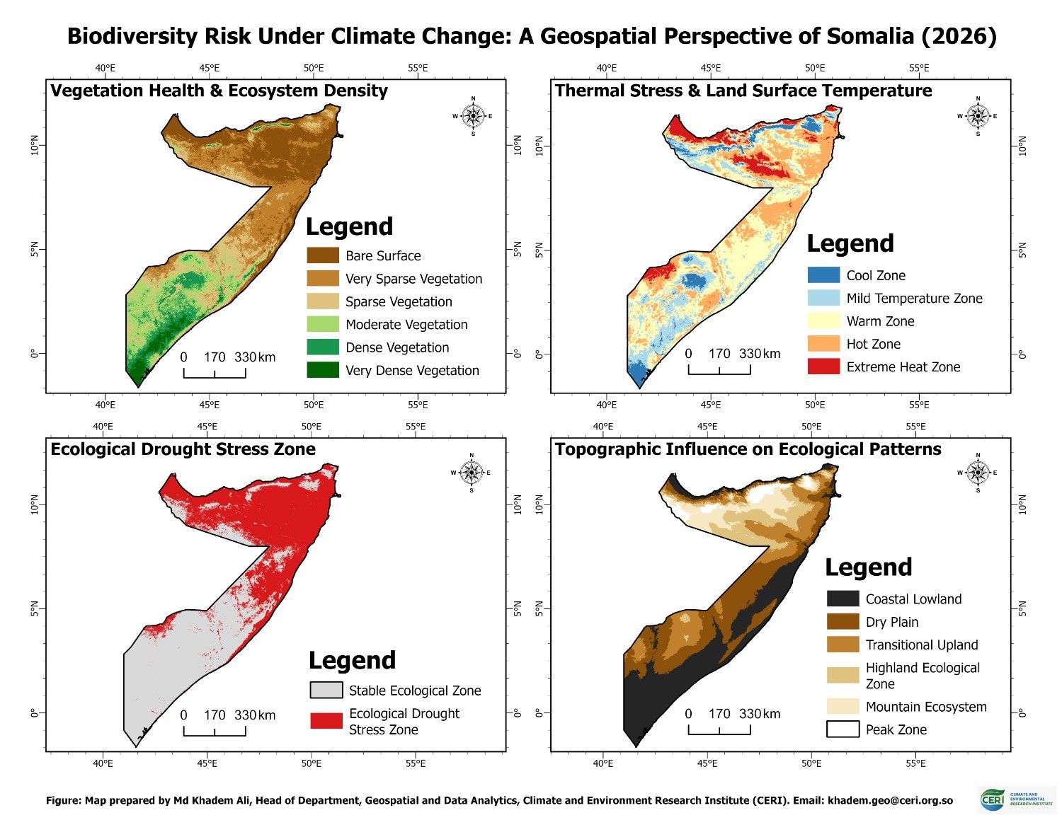 Somalia Biodiversity Risk Maps