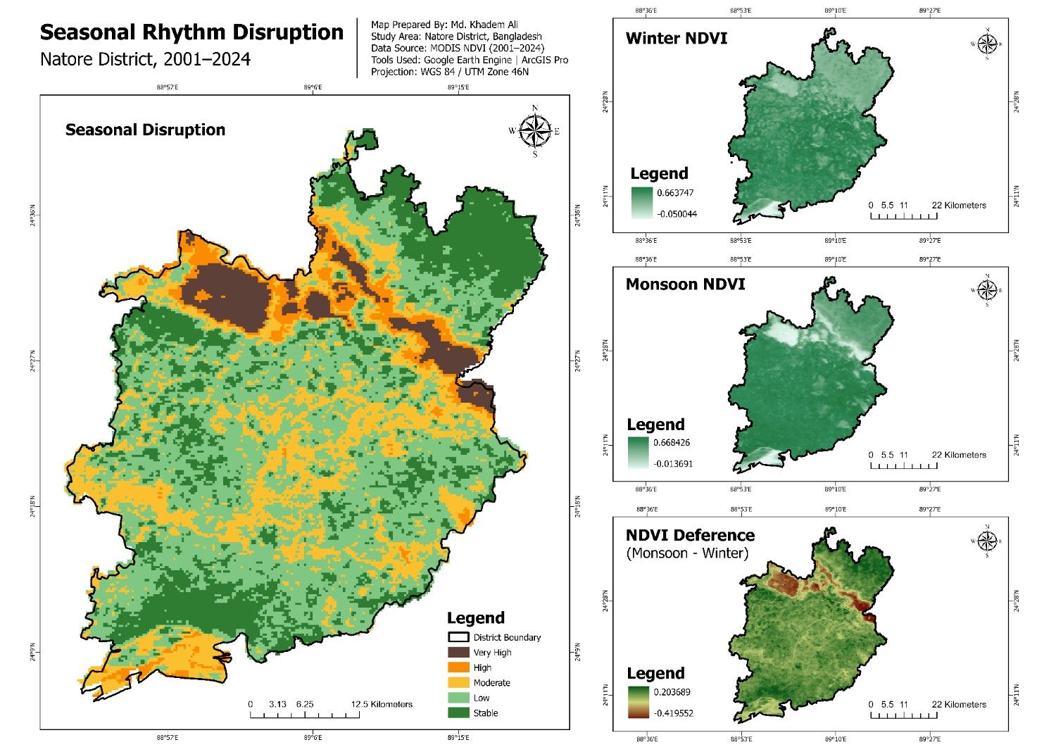 Seasonal Disruption Map of Natore