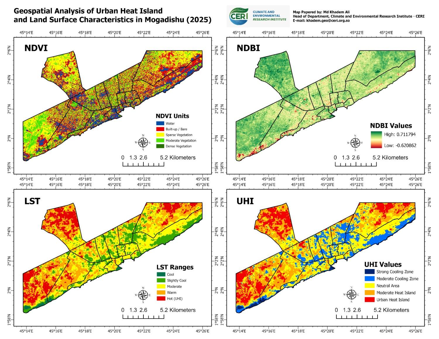 Urban Heat Island Analysis of Mogadishu